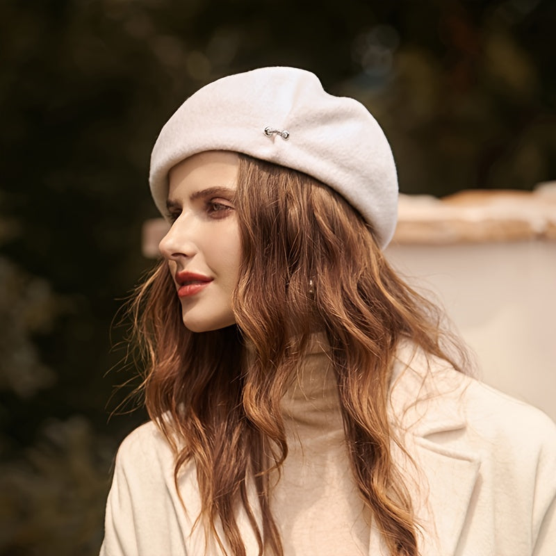 Vintage Solid Beret Hat for Weddings & Tea Parties