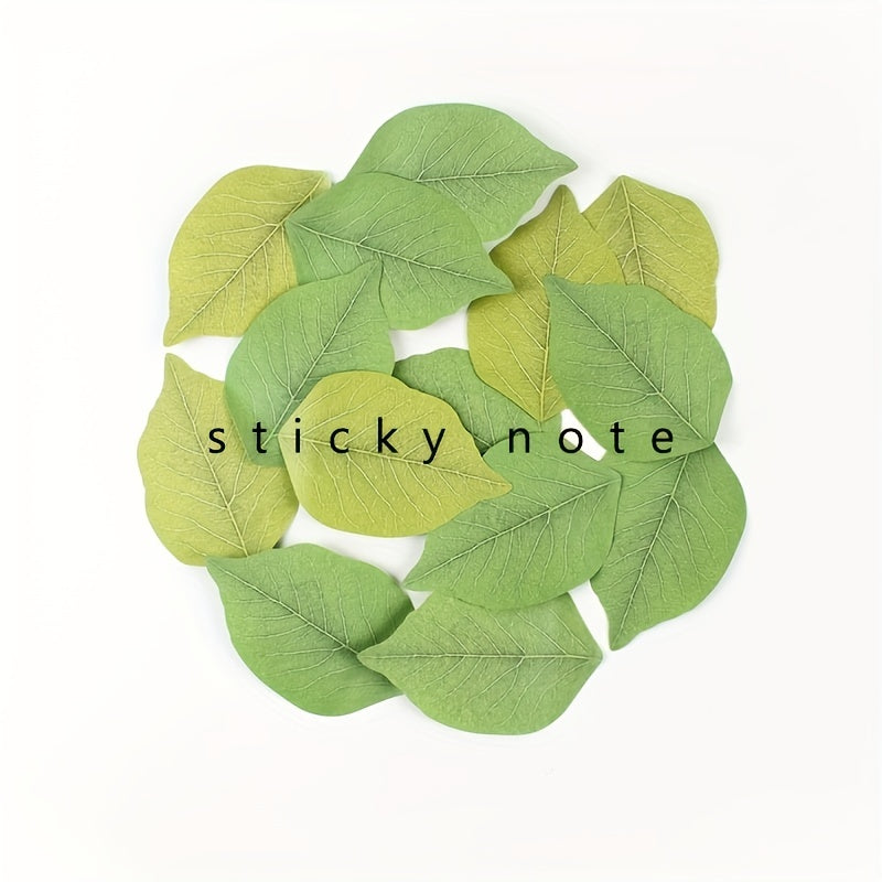 50 Sheets Tree Leaf Sticky Notes Message Stickers Note Paper
