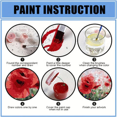 DIY Fire Phoenix Painting Kit By Numbers On Canvas For Adults