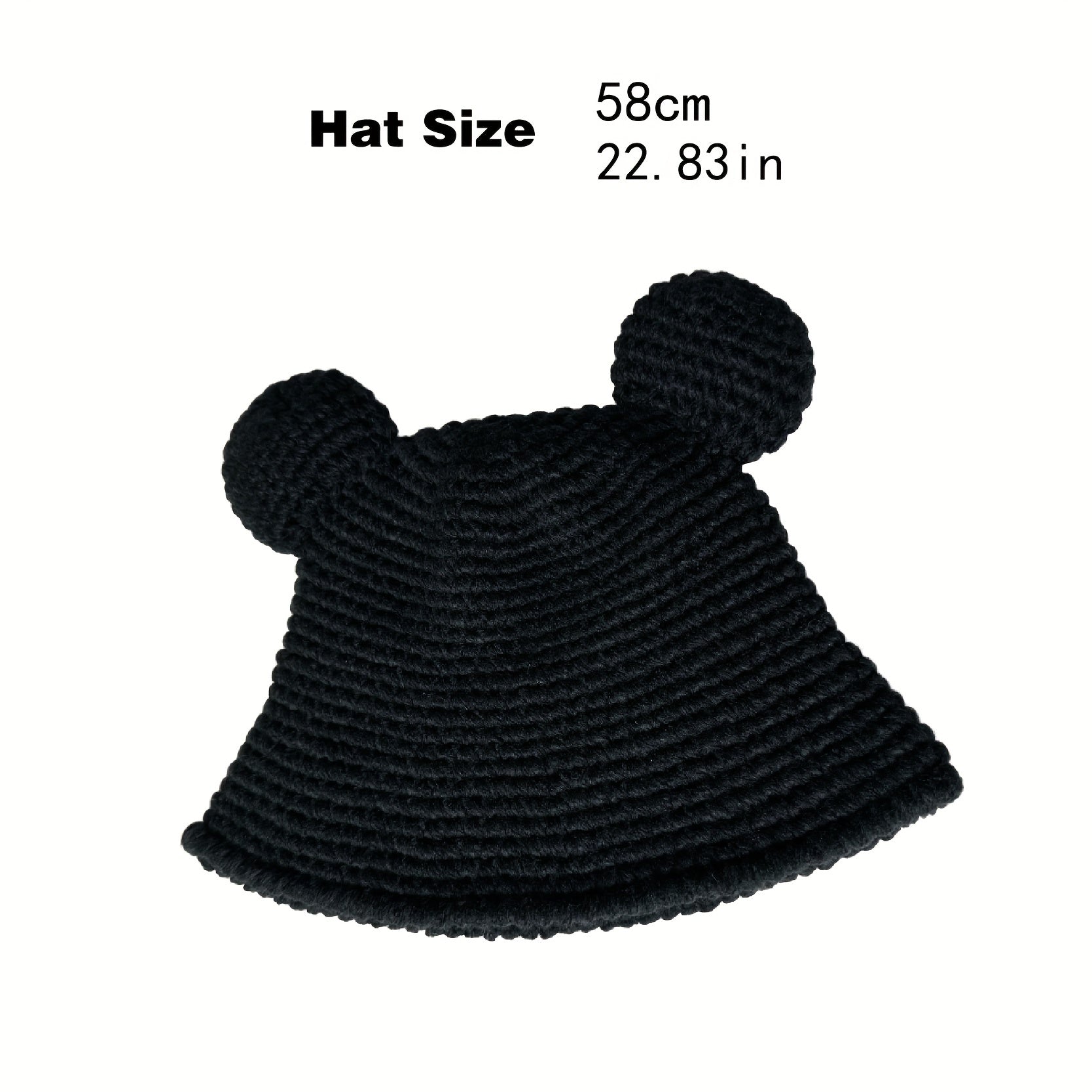 Big Ear Woolen Hat Fisherman Hat Knitted Warm Beanie Autumn Winter