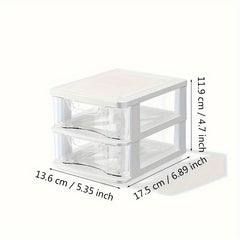 Drawer Type Cosmetic Stationery Storage Rack Plastic Makeup Organizer