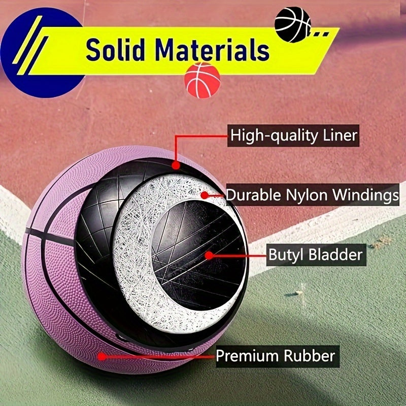 Competition Training Rubber Basketball High Elastic Non slip