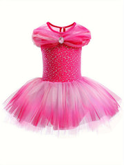 Girls Cotton Ballet Tutu Leotard Gymnastics Dress