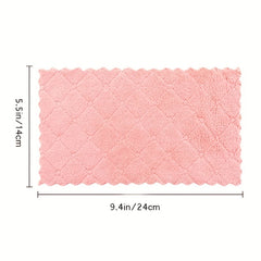 10pcs Microfiber Dishwashing Towels Absorbent Cleaning Rags Kitchen Supplies