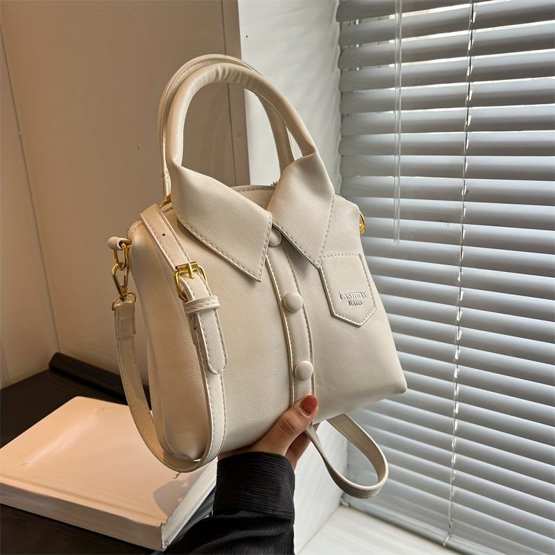 Unique Shirt Crossbody Bag All Match Bag With Detachable Strap Satchel Bag