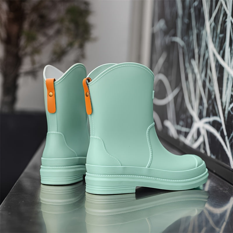 Women's Waterproof Rain Boots Rubber Shoes Water Shoes