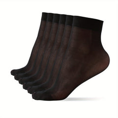 6 Pairs Comfy Crew Socks Breathable Women's Stockings