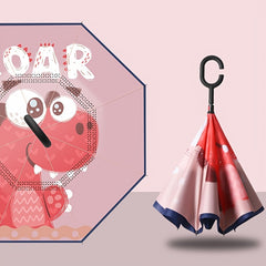 Kids Rotating Double Layer Windbreaker Umbrella Ages 4-13