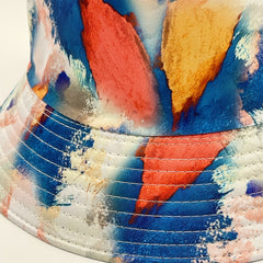 Stylish Tie Dye Bucket Hat Women Summer Sun Basin Cap