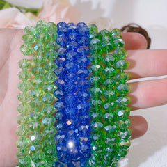 68pcs Crystal Glass Beads Bracelet Necklace Making DIY Bead 8mm