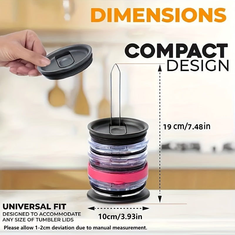 1pc Lid Storage Rack Space Saving Vertical Lid Organizer Cup Accessories