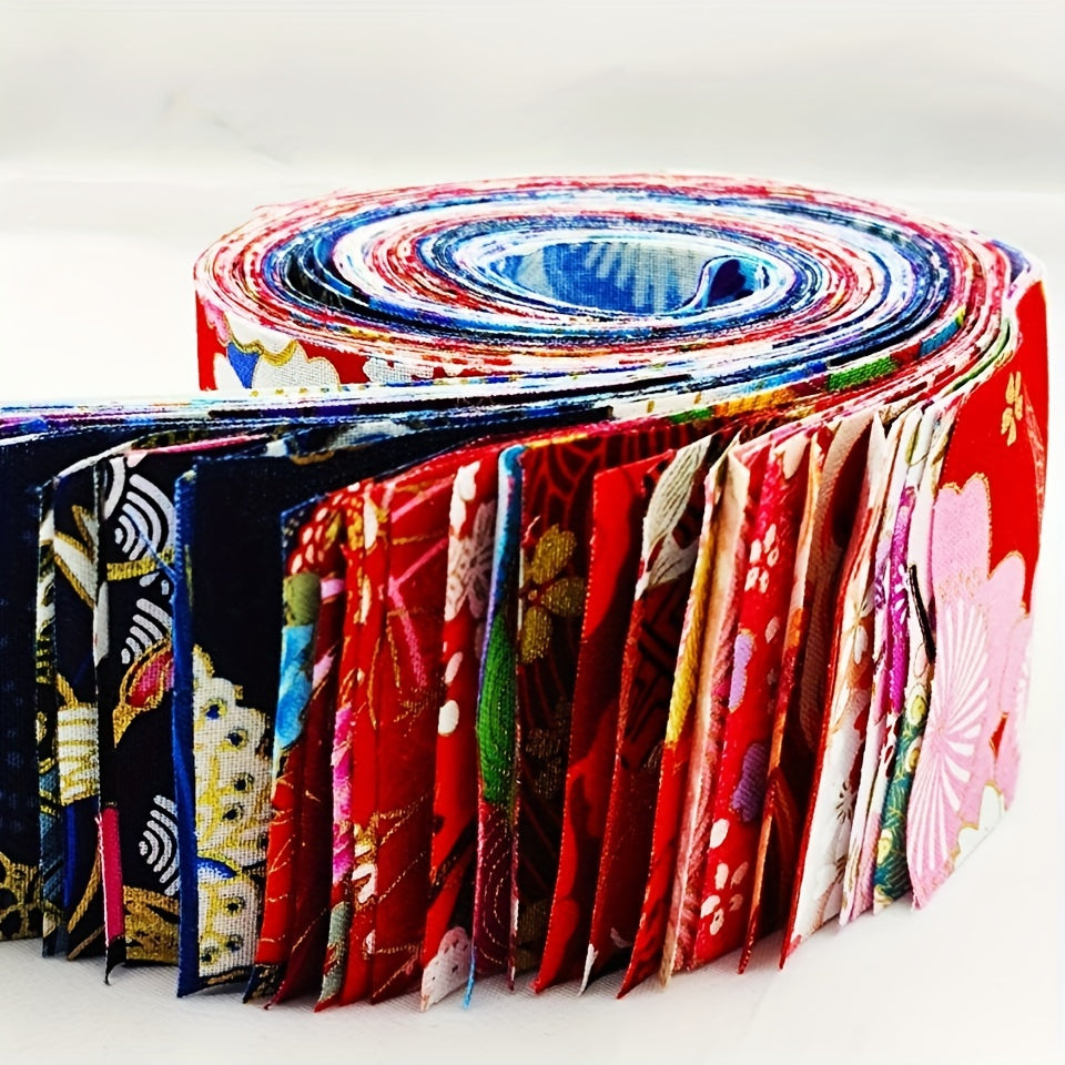 40pcs Quilting Bronzing Fabric Cotton for DIY Doll Clothes Patchwork Craft