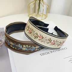 Vintage Flower Embroidery Headband Sweet Hair Accessory
