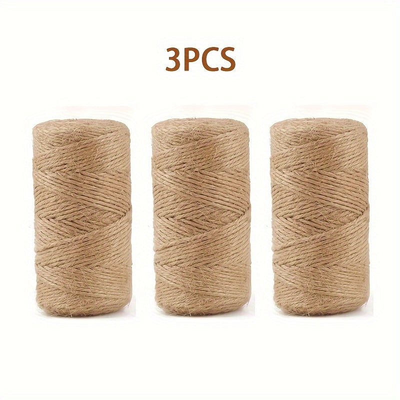 Jute Rope Line DIY Braided Rope Tote Bag Clothing Tag Hemp Rope Bundle