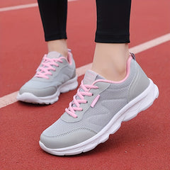 Y2k Women's Non Slip Walking Shoes Lace Up Soft Sole Comfort Running Shoes
