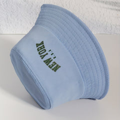 York Print Bucket Hat Unisex Lightweight Sunscreen Fisherman Cap