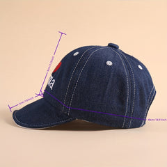 Kids Denim Sunshade Soft Brim Hat
