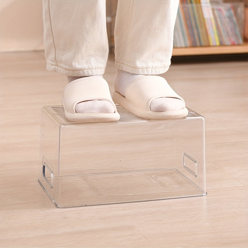 Transparent Storage Box for Kids' Desktop Organization