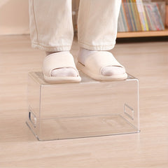 Transparent Storage Box for Kids' Desktop Organization