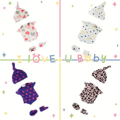 4 Stylish Reborn Doll Clothes Set for 12-Inch Dolls - Great Gift Idea