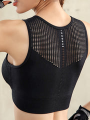 Seamless Wireless Sports Bra Cut Out Design