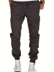 Men's Relaxed Fit Cargo Pants With Flap Pockets