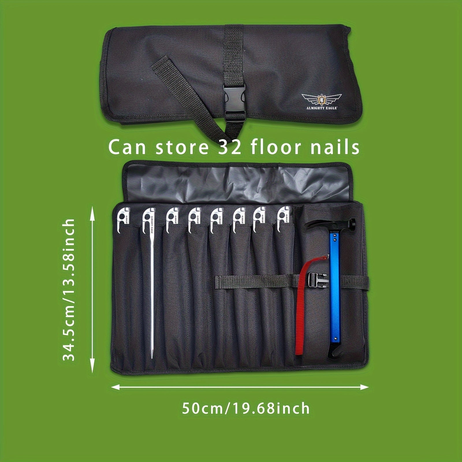8pcs 420 Stainless Steel Ground Nails Camping Tent Canopy Stakes