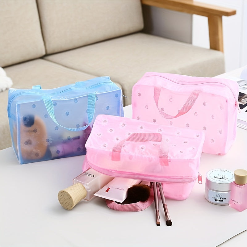 Transparent Travel Cosmetic Bag Waterproof Large Capacity Wash Bag