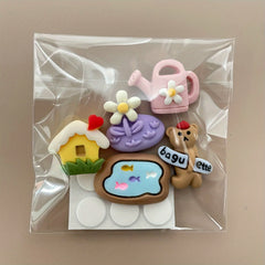 Cartoon Cream Glue Resin Jewelry Patches DIY Accessories