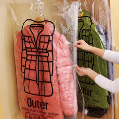 Transparent Vacuum Storage Bag Clothes Organizer Saver