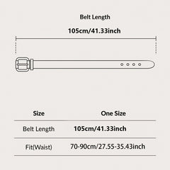Boho Vintage Belt Print Silvery Cattle Head Buckle Belt For Women
