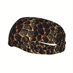 Unisex Sports Headband Sweat Wicking Breathable Polyester