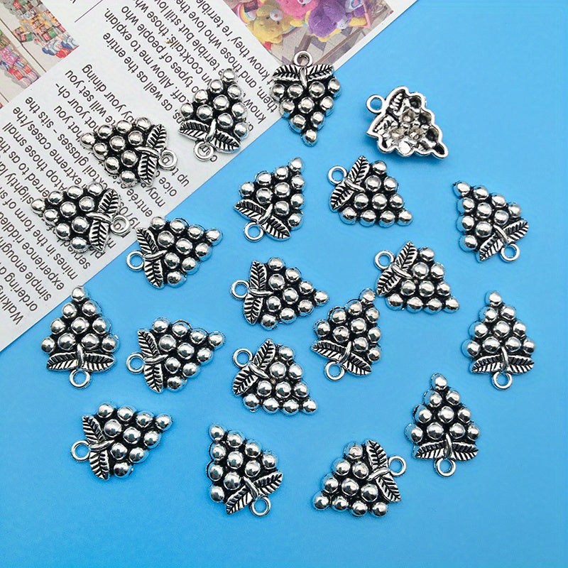 20pcs Wine Glass Barrel Bottle Charms for DIY Jewelry Making