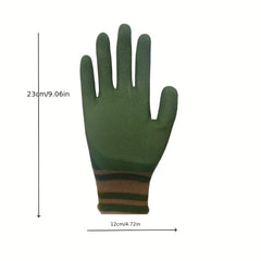Breathable Rubber Coated Garden Gloves - Medium Size