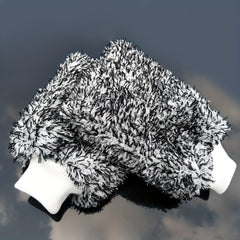 2pcs Microfiber Car Wash Gloves Cleaning Brush Detail Never Mess