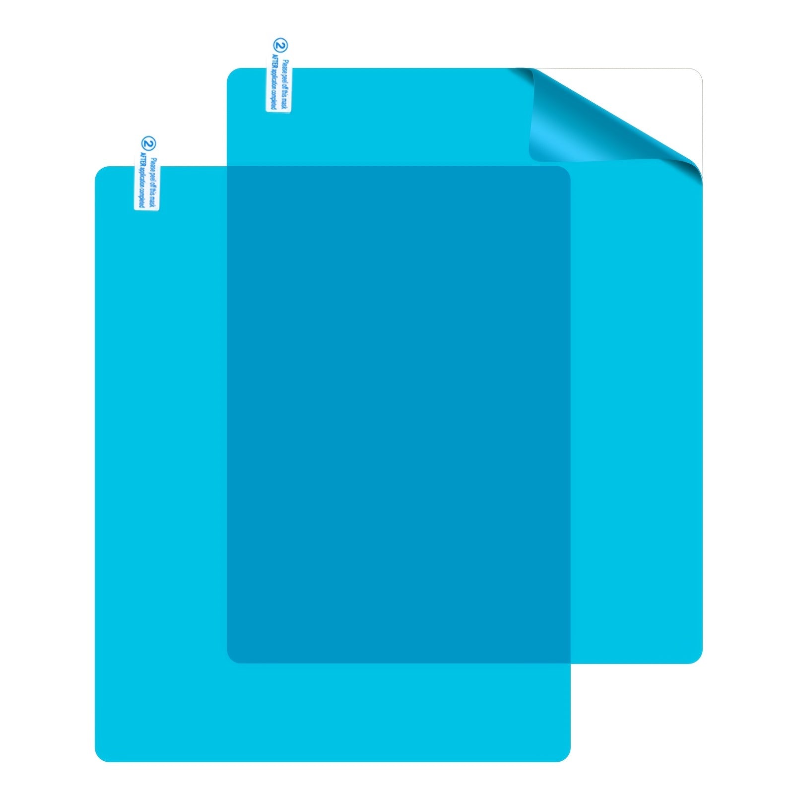 2pcs Car Side Window Film Rainproof Anti Fog Mirror Sticker 16.6 x 29.7in