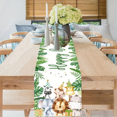 Jungle Birthday Table Runner Safari Baby Shower Party Decoration