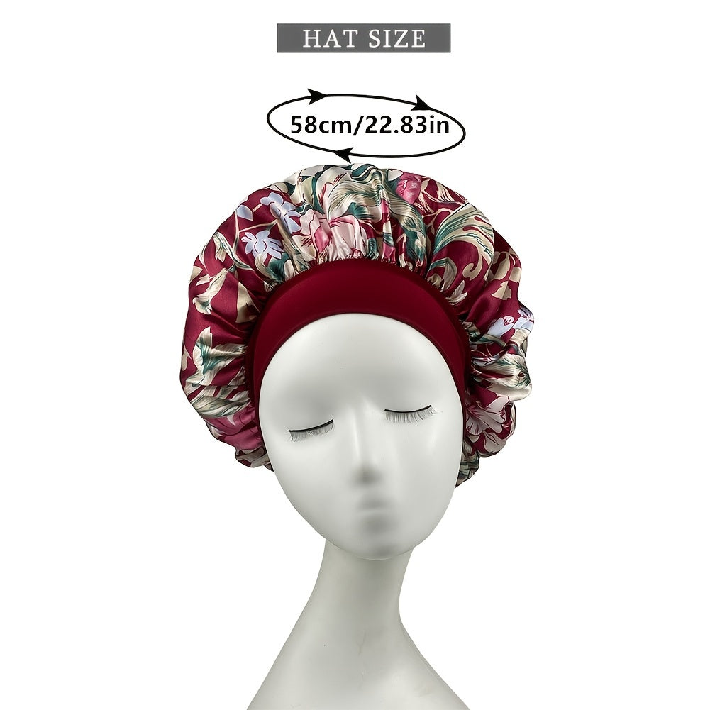Milk Silk Wide Brim Bonnet Cap for Women