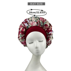 Milk Silk Wide Brim Bonnet Cap for Women