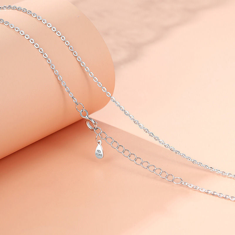 925 Sterling Silver Necklace Women's Clavicle Chain Variety Of Chain Types