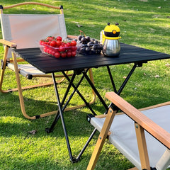 Portable Aluminum Folding Table for Camping Picnic