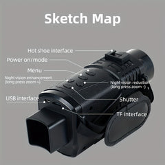 R17 Night Vision Goggles 5X Zoom 1080P HD Infrared with 32GB Memory Card