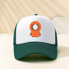 Girl Printed Trucker Hat Bright Mesh Baseball Cap Dad Hats Women