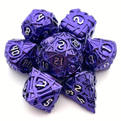 7pcs Solid Metal Dice Maze Sided Desktop Game Drinking Fun Dice