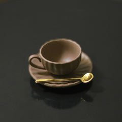 3pcs 1:12 Dollhouse Mini Furniture DIY Access Coffee Cup Saucer Spoon Set