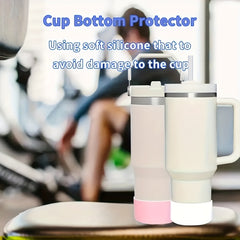 2pcs Silicone Cup Base Covers Non-slip Soft Cup Bottom Sleeve Cup Accessories