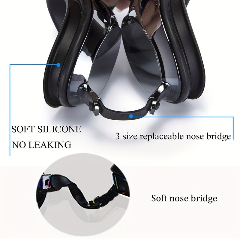 Unisex Anti Leaking Anti Fog UV Protection Swimming Goggles