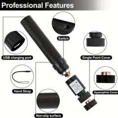 High Power Green Laser Pointer USB Charging Perfect for Night Walking