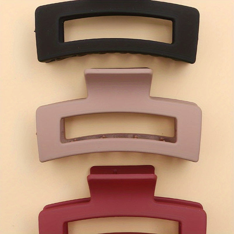 Matte Solid Style Hair Claw for Women