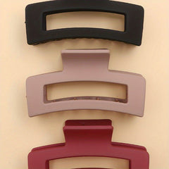Matte Solid Style Hair Claw for Women